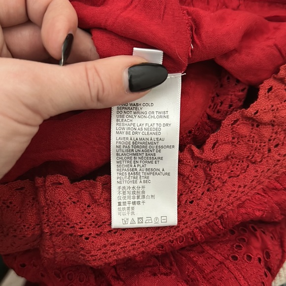 Anthropologie NWT red camisole size medium summer top - Picture 6 of 7